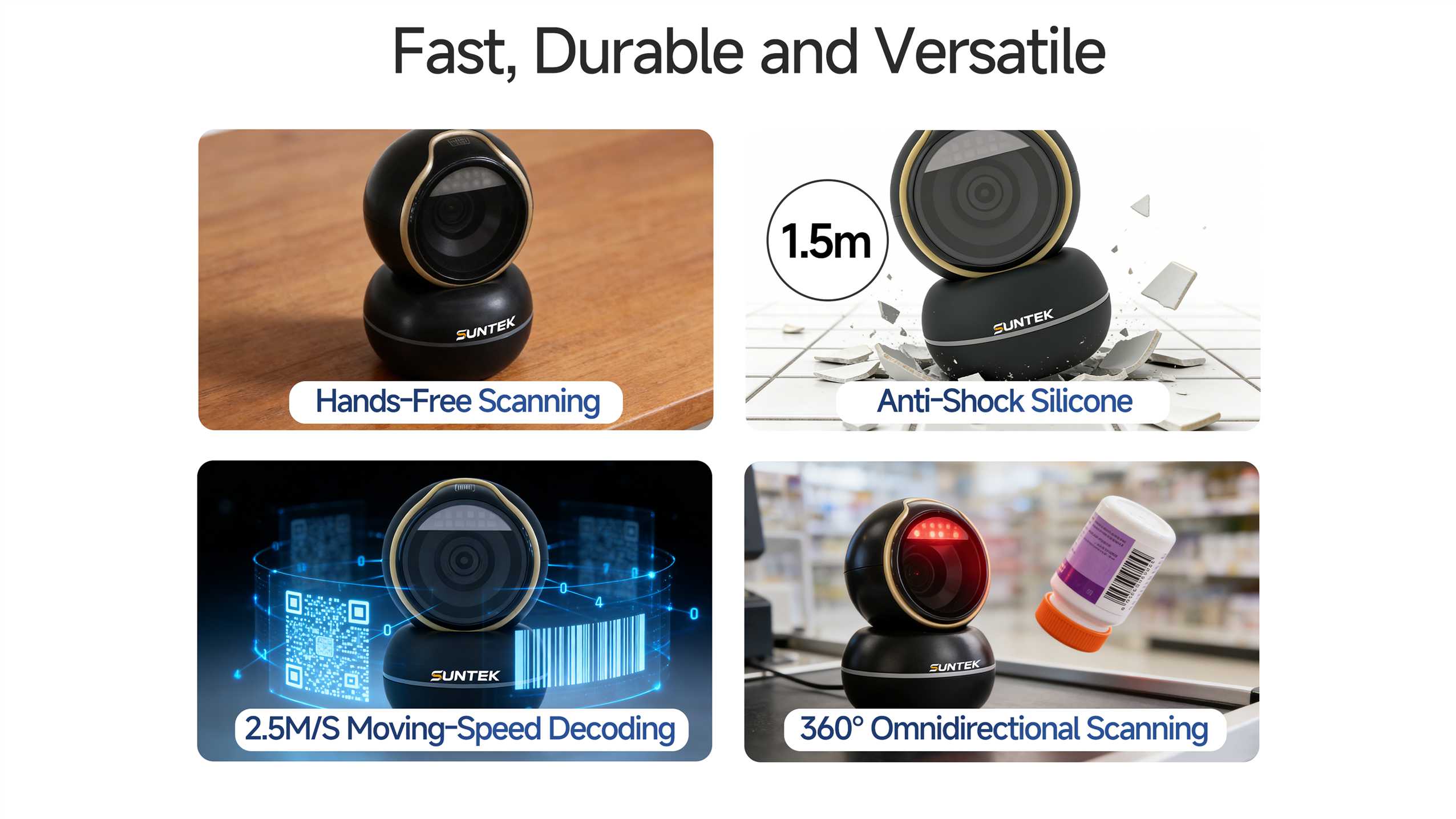 SUNTEK Platform Barcode Reader R10