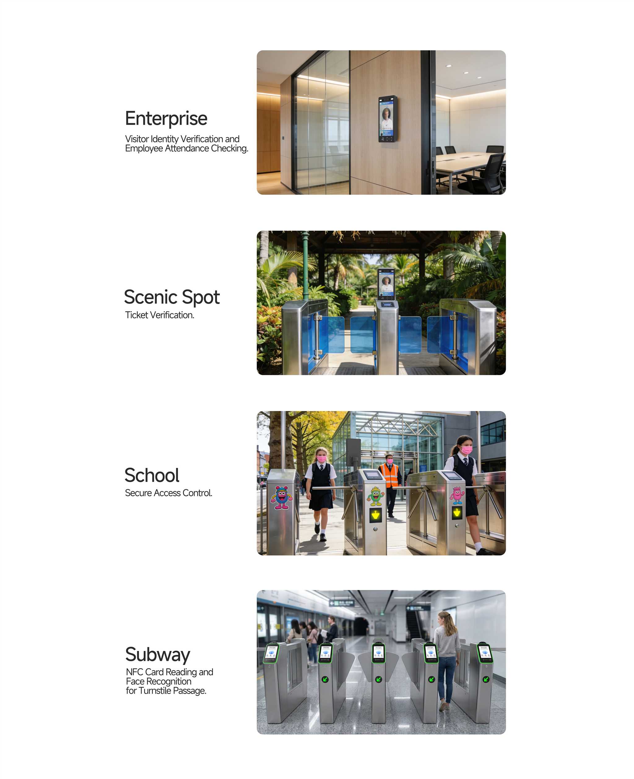 SUNTEK Face Recognition Terminal FA8