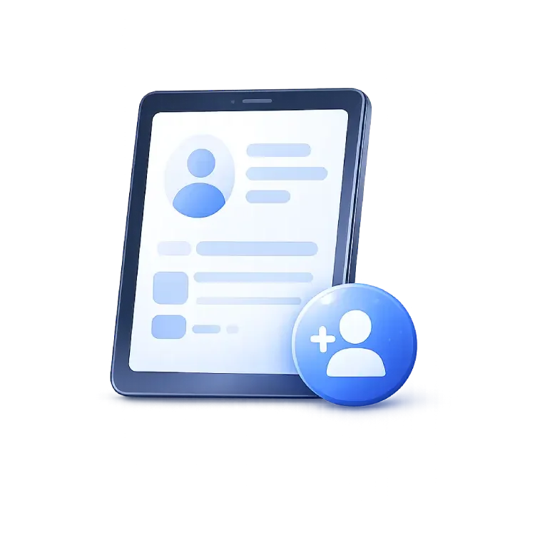 Healthcare kiosk patient registration feature for self-service patient information collection