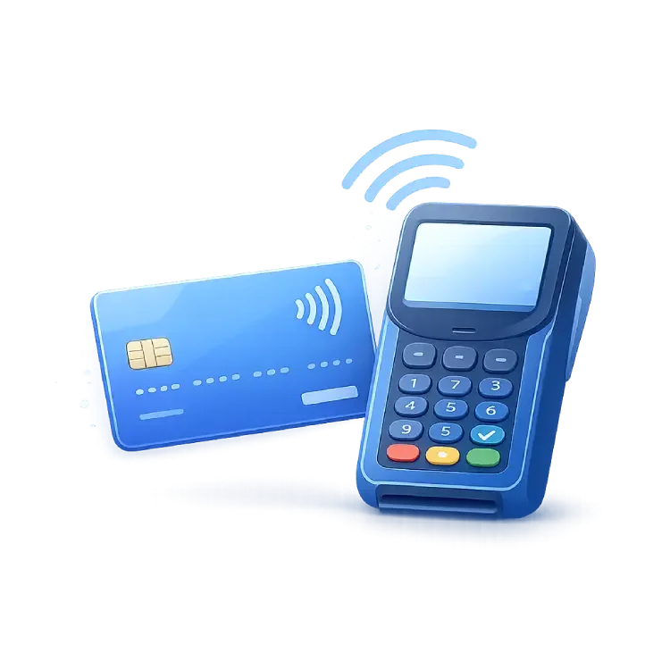 Healthcare kiosk payment collection feature with contactless payment integration
