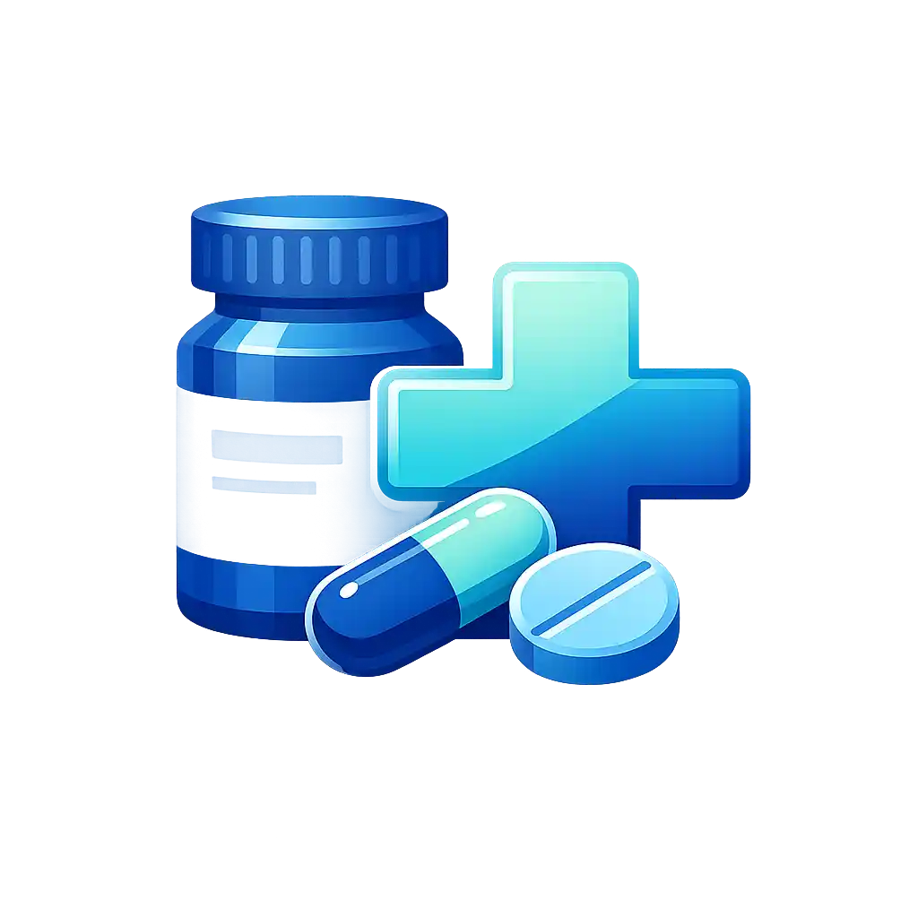 Healthcare pharmacy deployment icon for self-service healthcare services