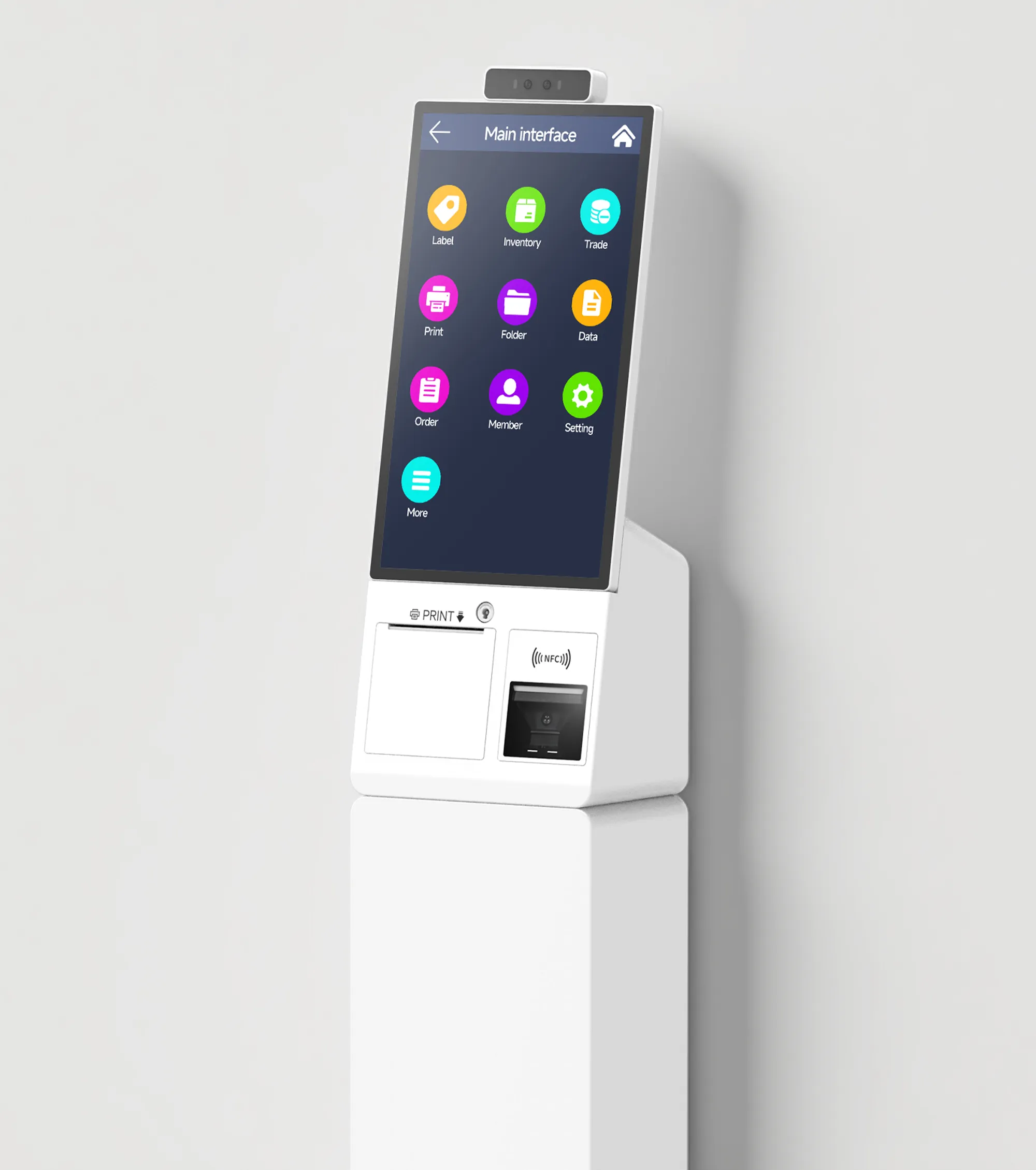 SUNTEK SK1-15 mini self-service kiosk with premium robust aluminum support for durability