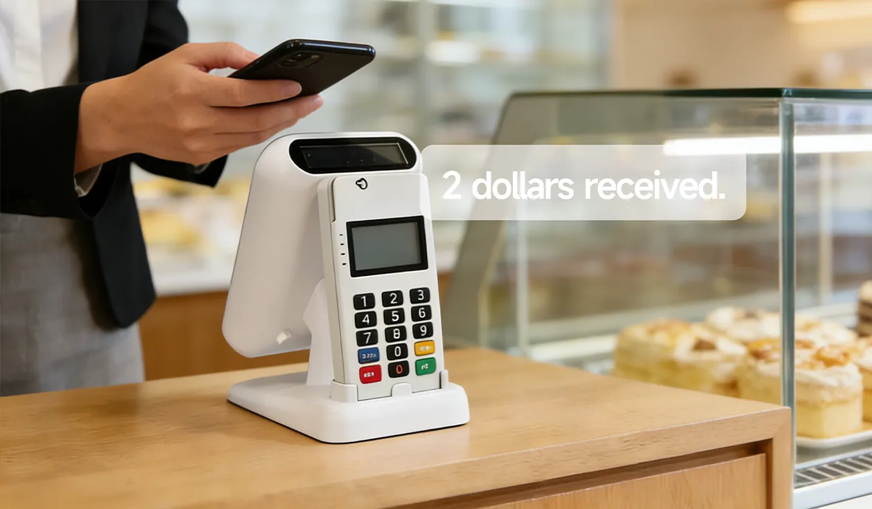 SUNTEK cloud sound box PV2 with real time voice alert for payment confirmation in retail