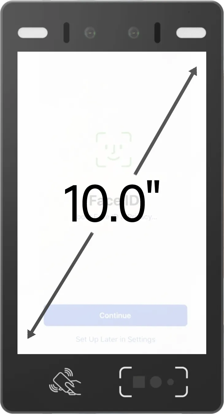 SUNTEK FA10 10-inch Face Recognition Terminal Display