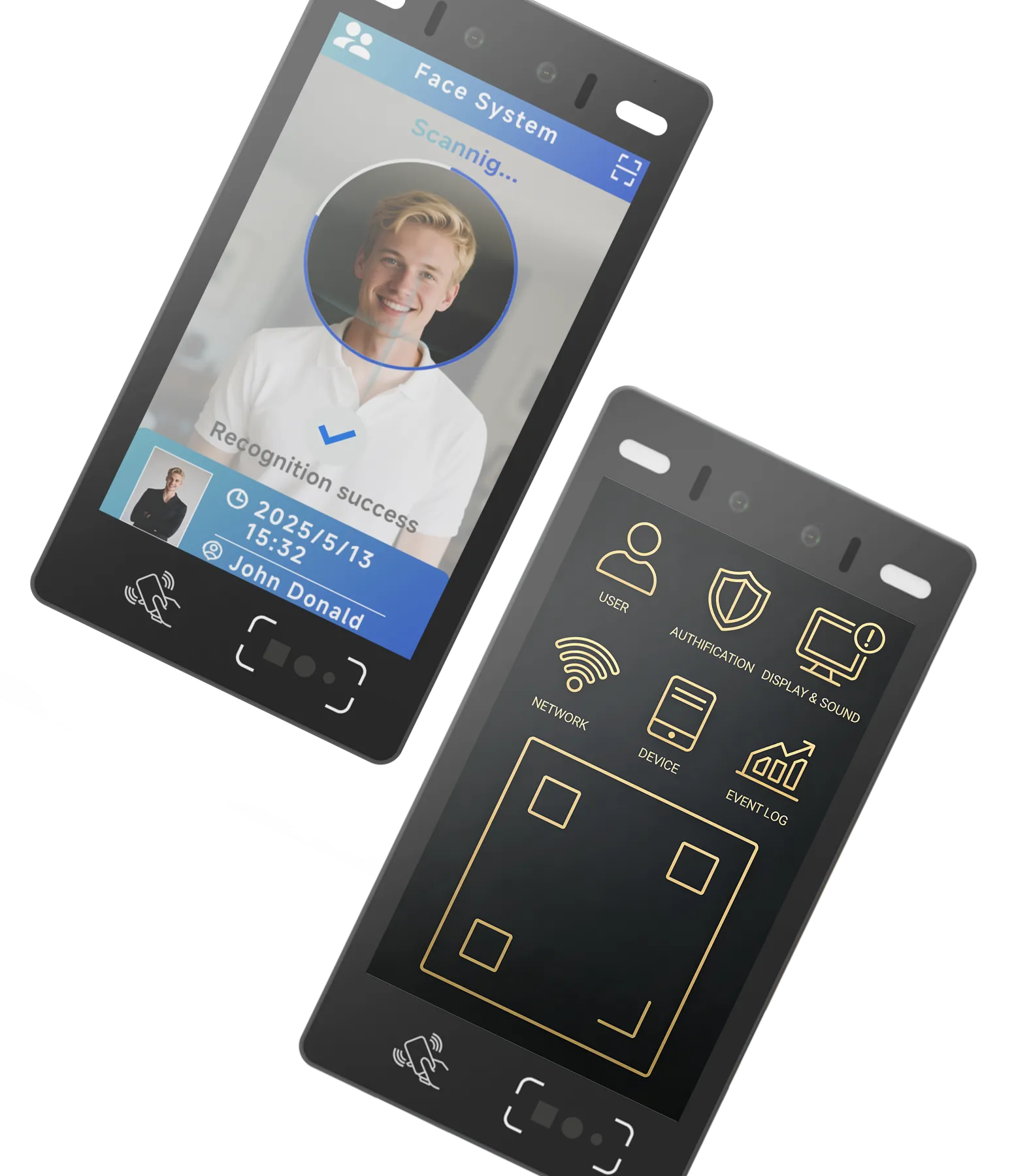 8.0-inch IPS LCD touchscreen of SUNTEK FA8 facial recognition terminal