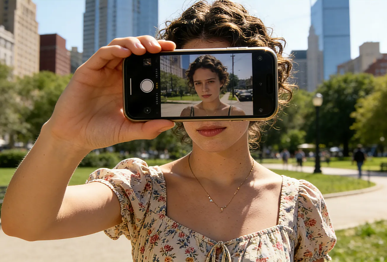 SUNTEK FA8 blocking facial recognition attack via mobile phone screen