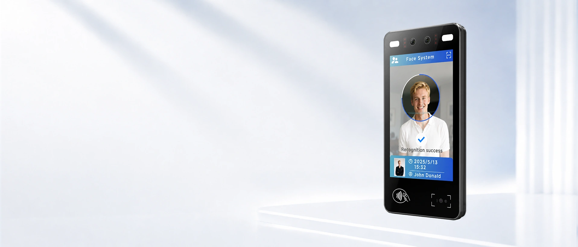 SUNTEK FA8 8-inch facial recognition terminal for access control