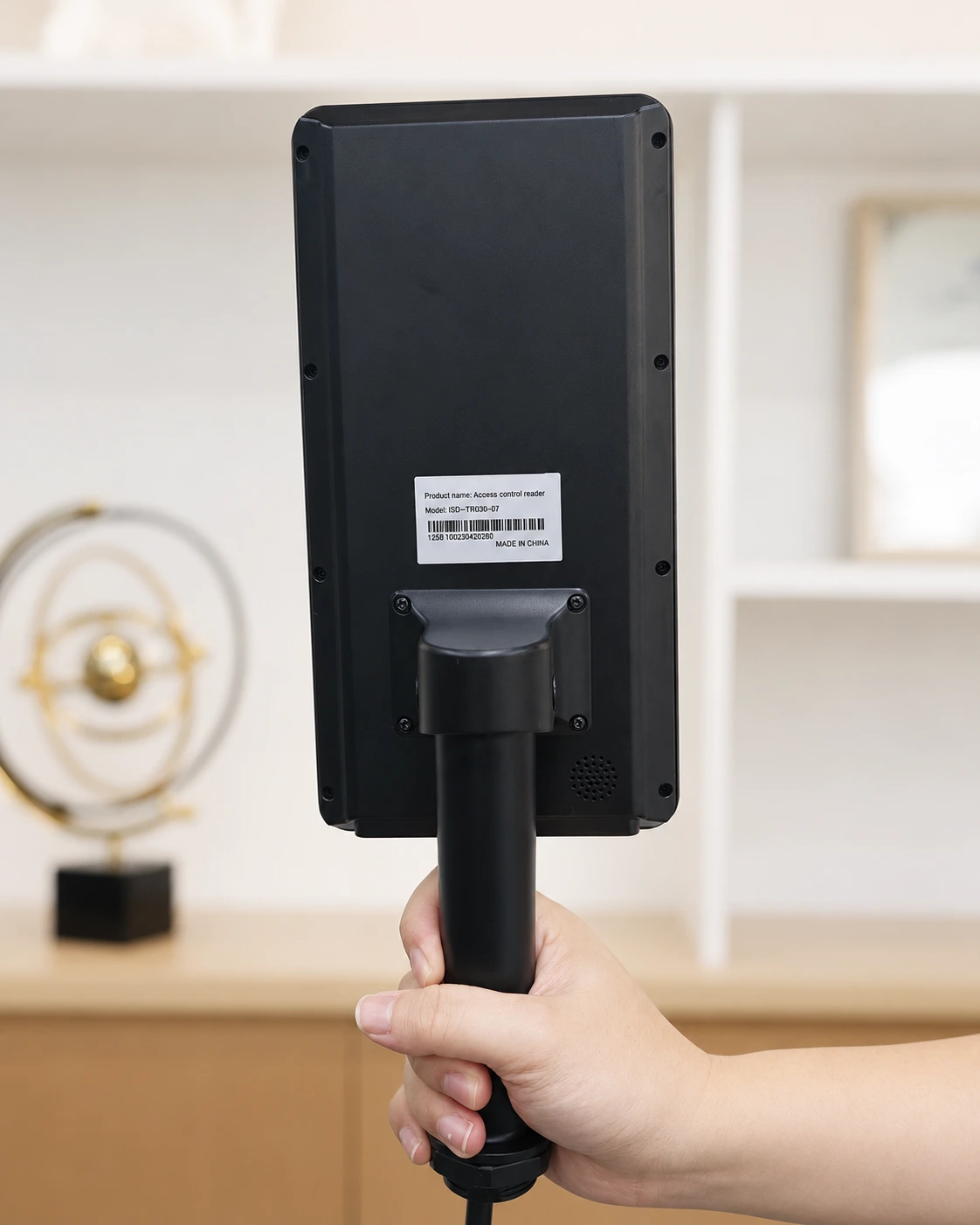 SUNTEK FA8 facial recognition terminal rear view real product photo with layered back housing