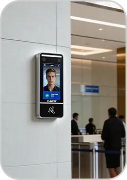 SUNTEK FL5 Linux Face Recognition Terminal applied in banking environments for high security access control