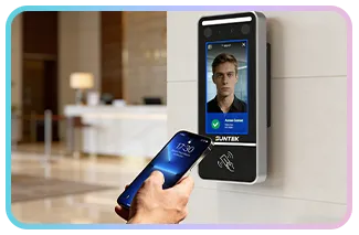 SUNTEK FL5 Linux Face Recognition Terminal enabling mobile NFC access for contactless entry