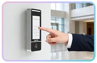 SUNTEK FL5 Linux Face Recognition Terminal with password input for access control verification