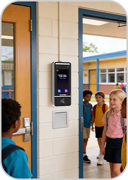 SUNTEK FL5 Linux Face Recognition Terminal for school campus access control ensuring secure student and staff entry