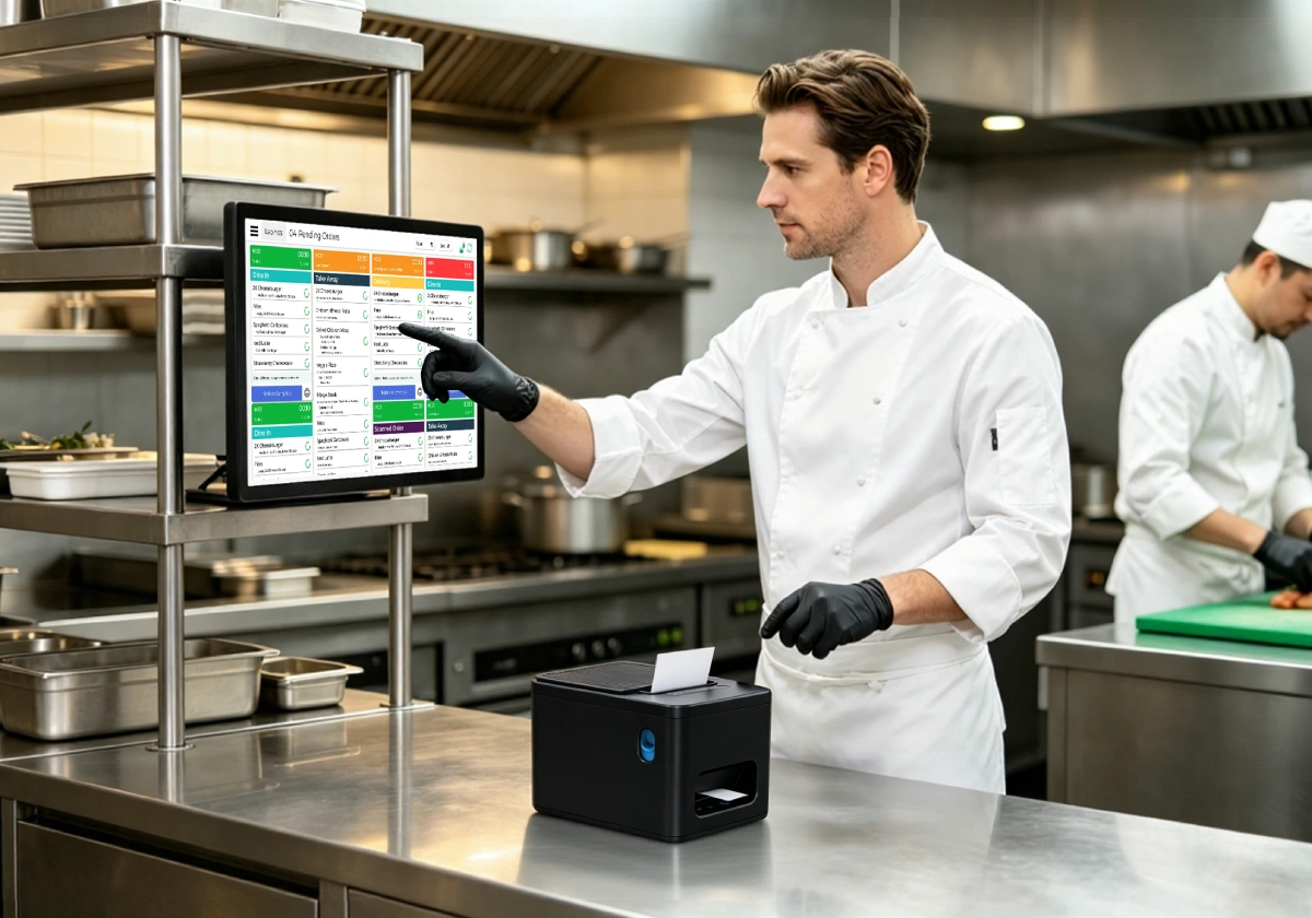 SUNTEK KDS commercial kitchen order management for quick-service restaurants and chain restaurant operations