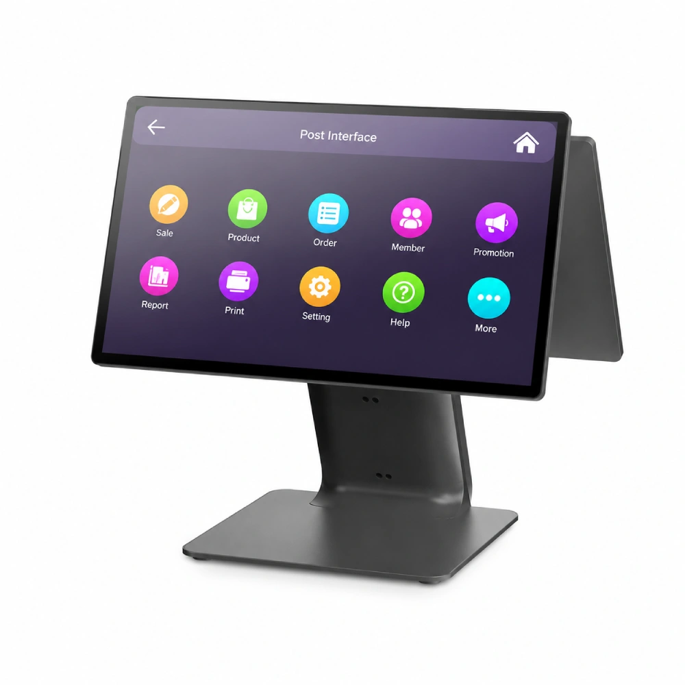 SUNTEK SC1 desktop POS terminal connected with KDS for restaurant order workflow integration