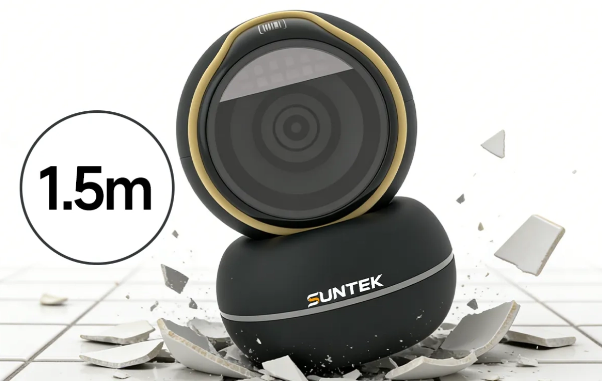 SUNTEK R10 QR Code Scanner with 1.5m drop resistance for daily commercial operation