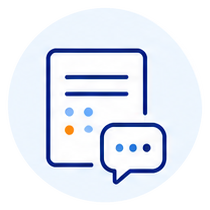 Customer request icon for SUNTEK remote technical support workflow