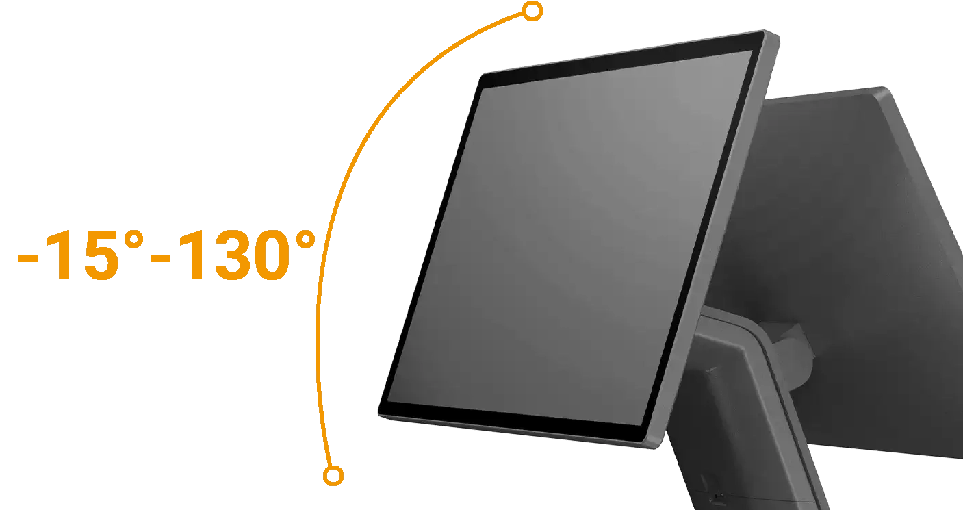 Cashier display tilt