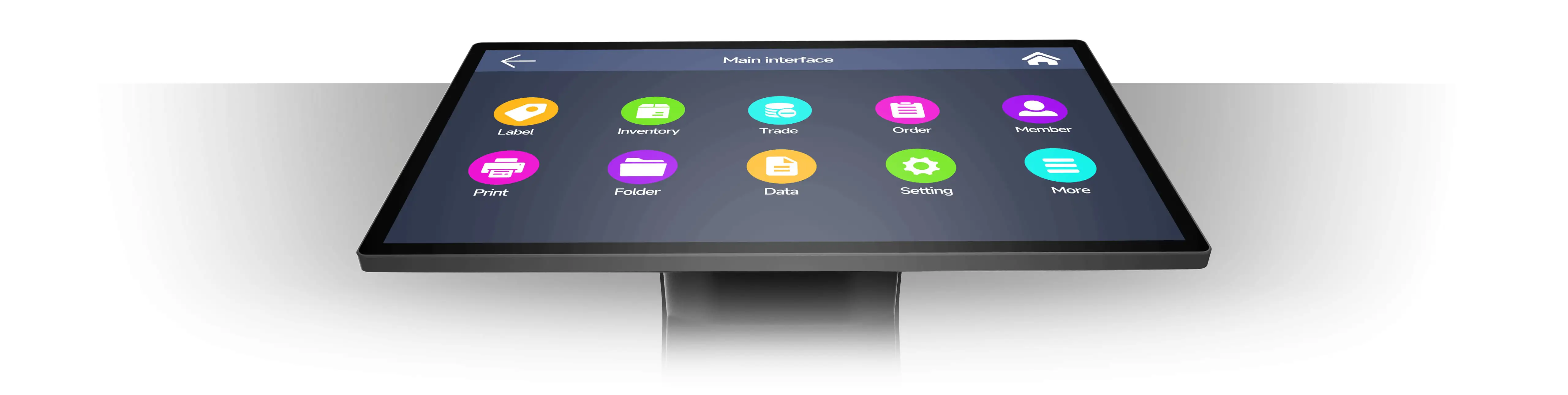 SUNTEK SC1 desktop pos extremely thin screen with 8mm thickness and 10mm border.