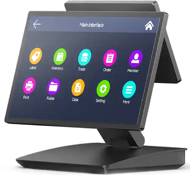SUNTEK SC2 foldable cash register POS compatible with SCP-80 thermal receipt printer