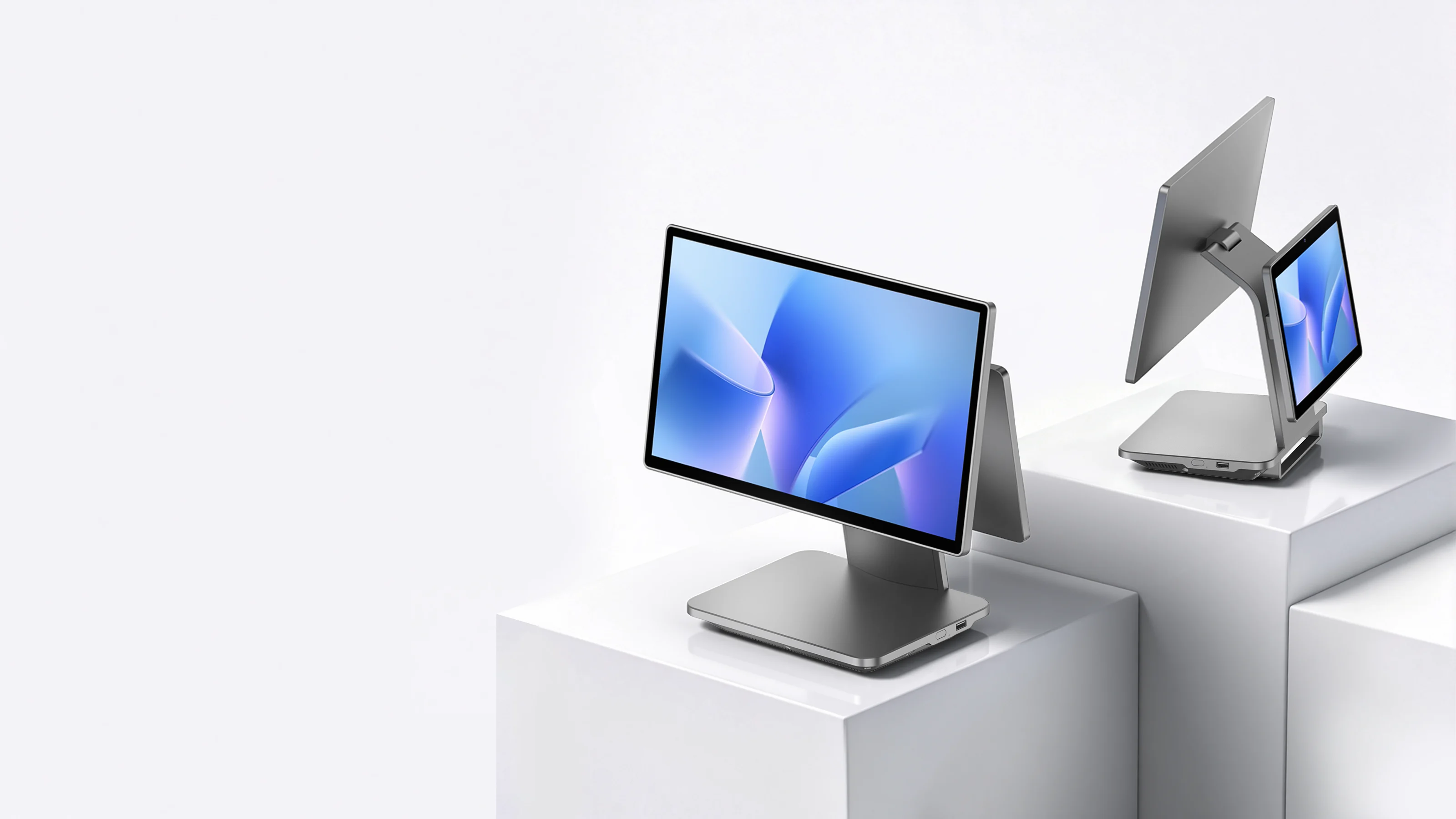 SUNTEK SC5 desktop POS terminal with GMS, SoftPOS and multiple display configurations