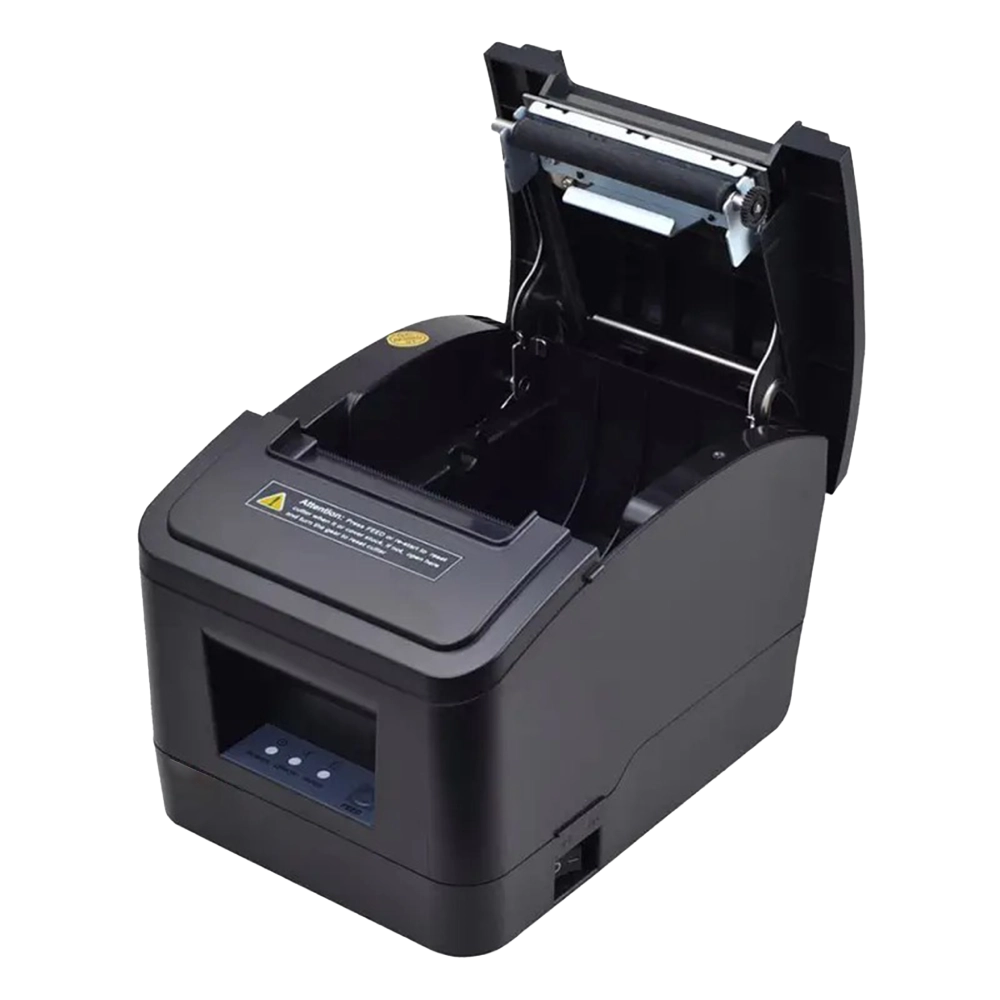 SUNTEK SCP-82 4G/Wi-Fi POS Printer with open cover for easy paper loading and maintenance