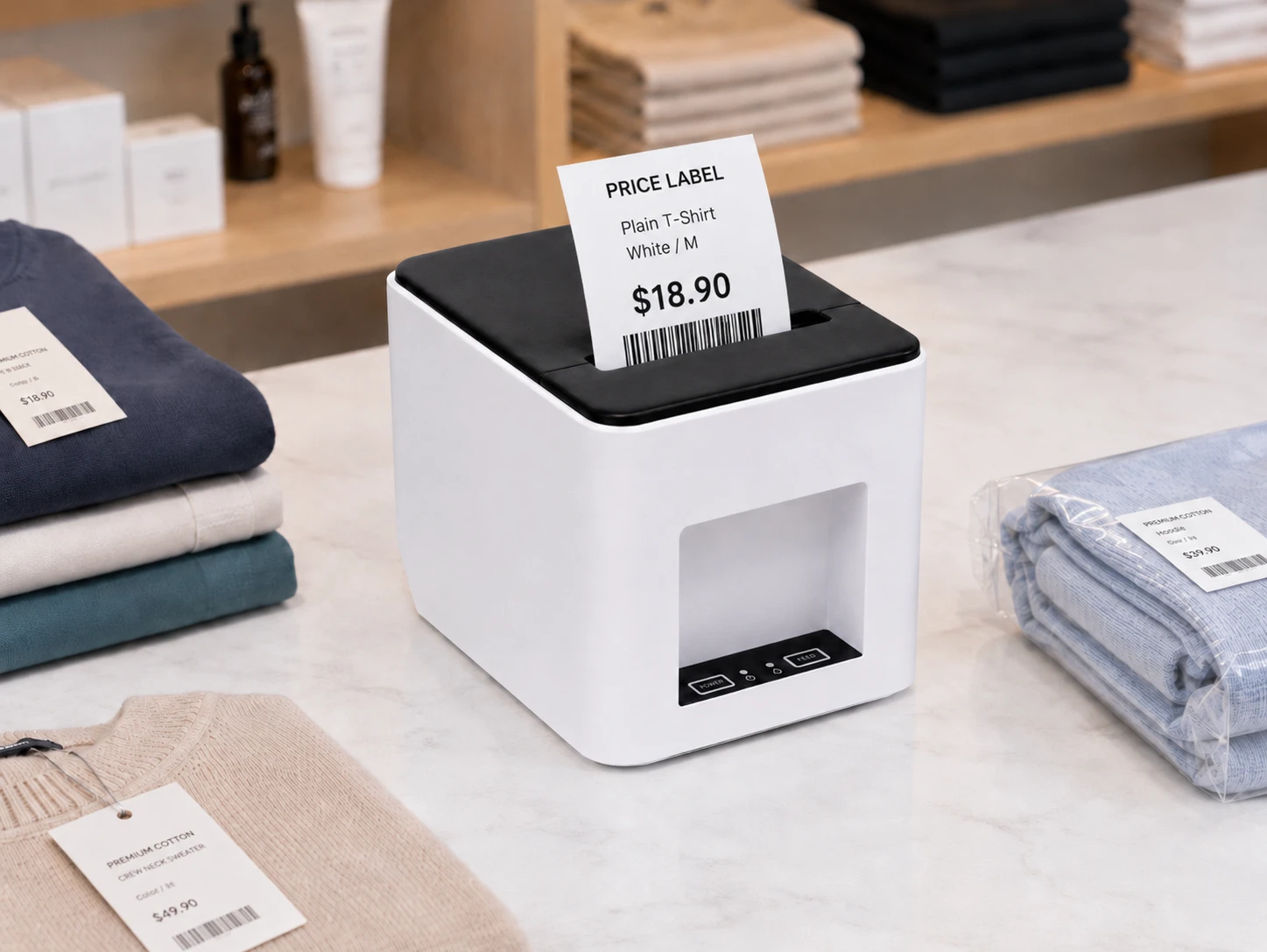 SUNTEK SCP-85 thermal label printer for retail label printing applications