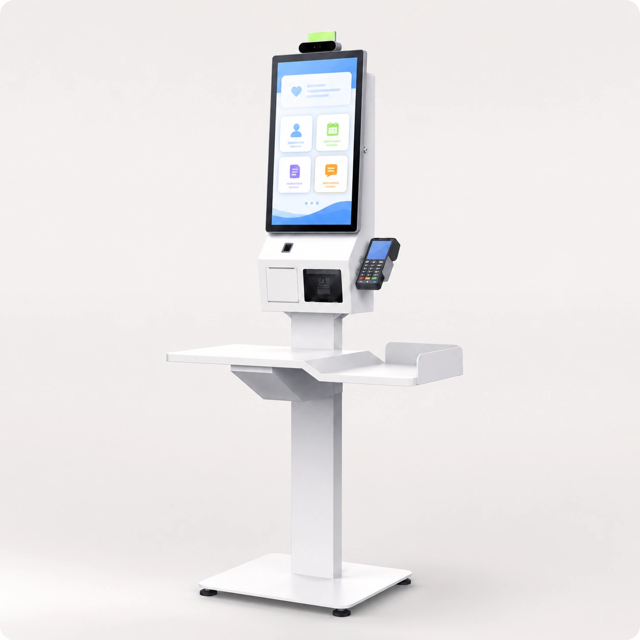 SUNTEK self-service kiosk for patient registration, appointment check-in, queue ticketing and information access