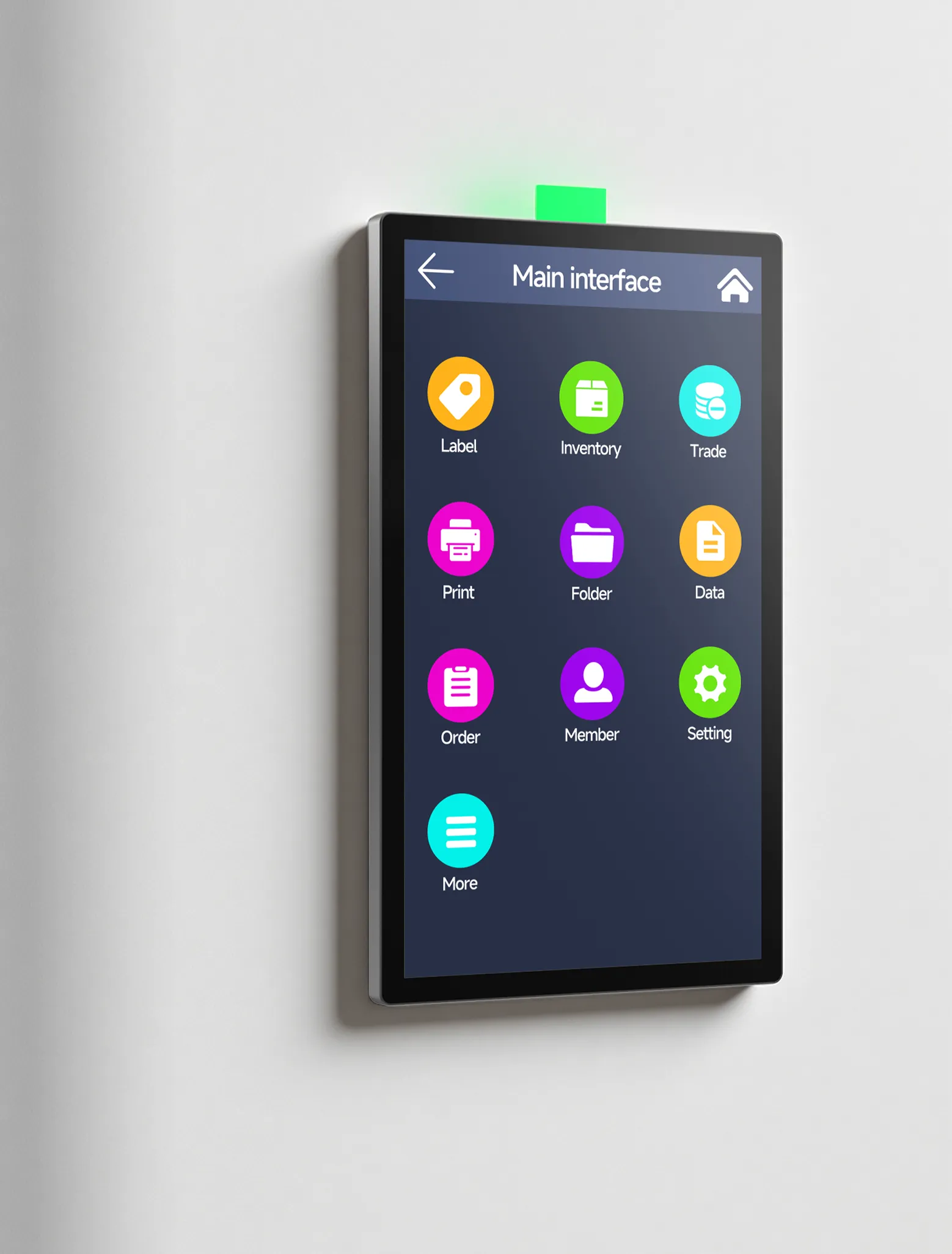 21.5-inch large screen wall-mounted self-service kiosk SUNTEK SK1 for space-saving digital signage.