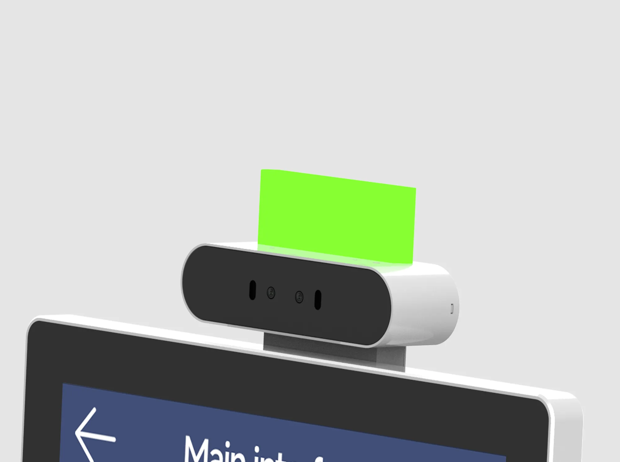 Highly visible status light on the SUNTEK SK5 kiosk machine to indicate operation status clearly.
