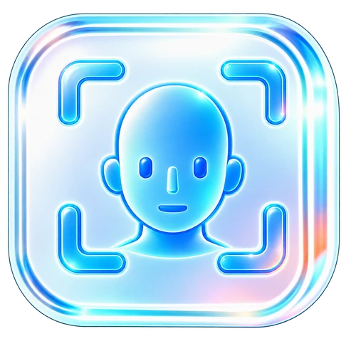 Facial recognition icon for SUNTEK SK7 edge AI applications.