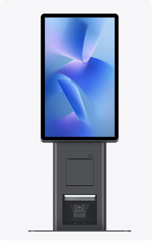Front view of the SUNTEK SK7 countertop self-service kiosk