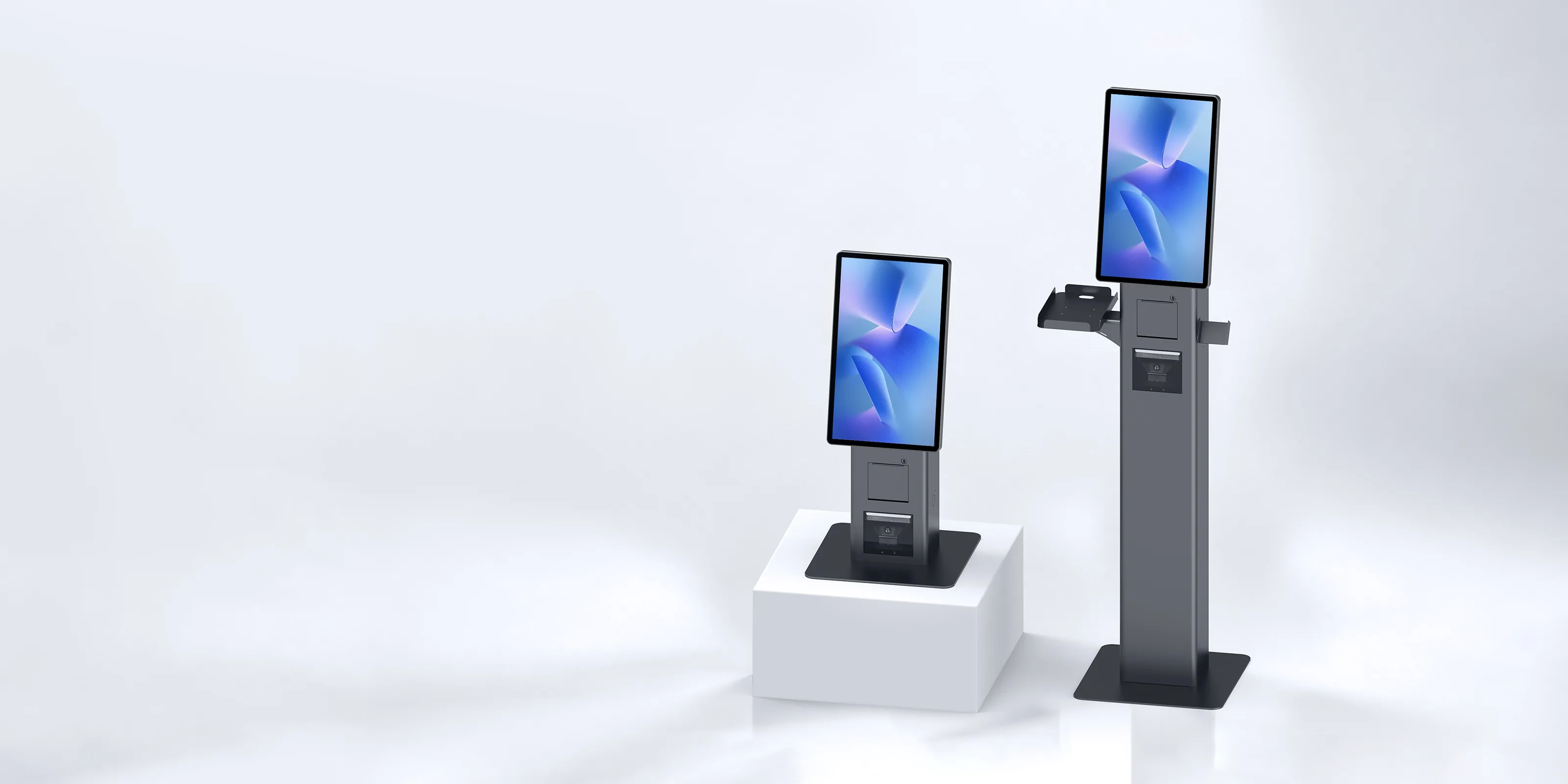 SUNTEK SK7 modular self-service kiosk in desktop and floor-standing configurations