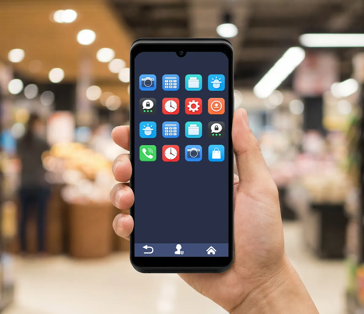 SUNTEK-SM1-Handheld POS-6.75 inch HD Touch Screen-Operator interface on main touch display-Smart POS for Sale