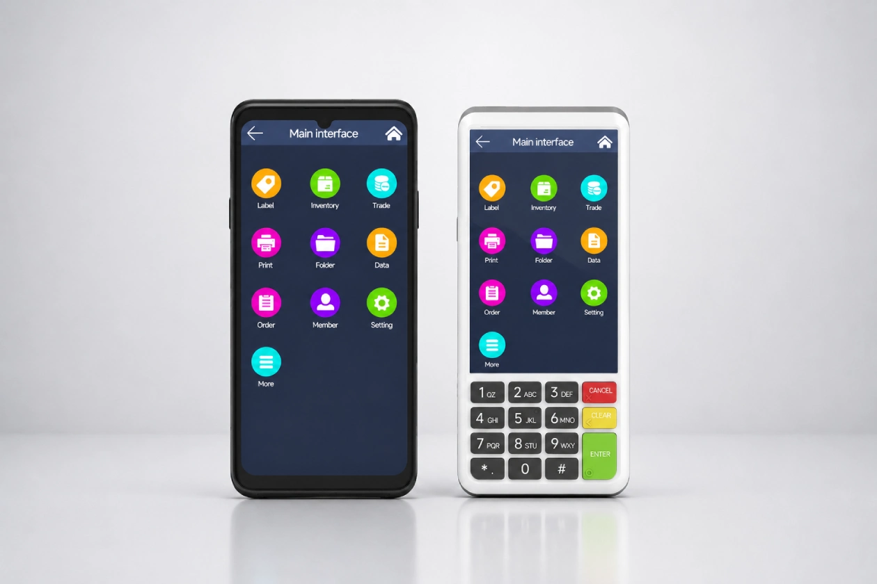 SUNTEK SM1 and SM4 mobile POS terminal family lineup for handheld POS ODM service