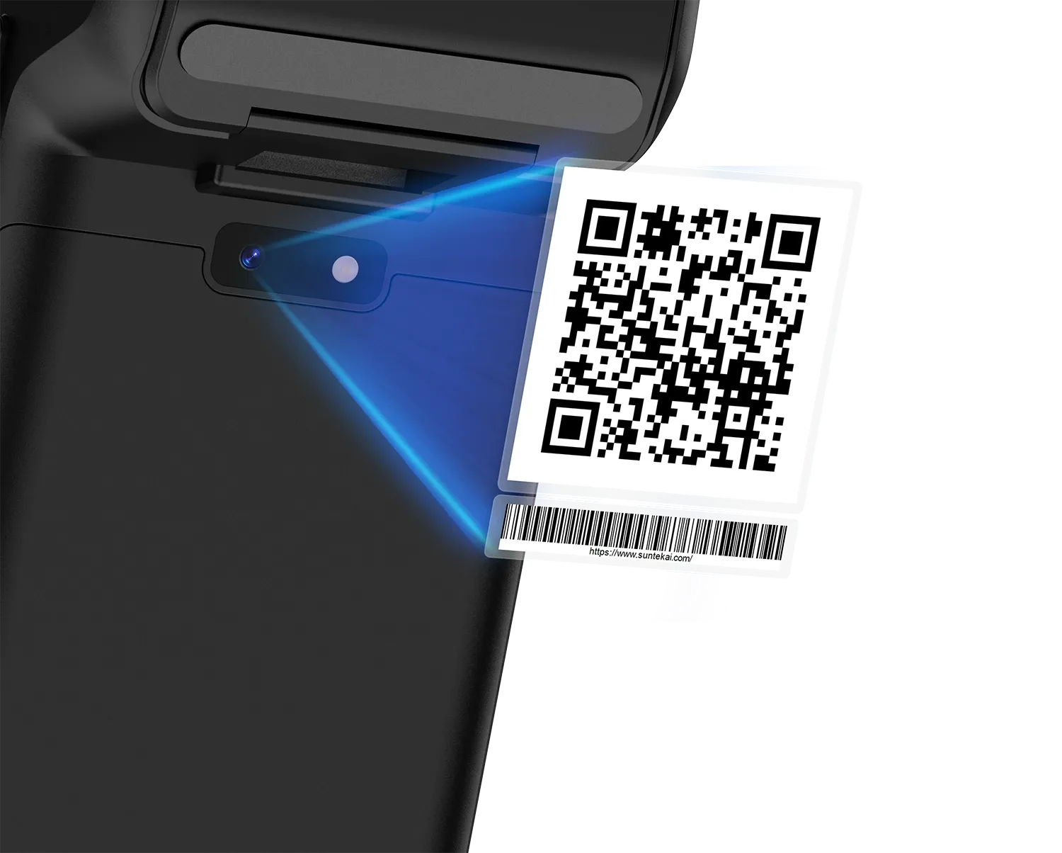 SUNTEK SM6 handheld POS with barcode scanner for 1D and 2D codes