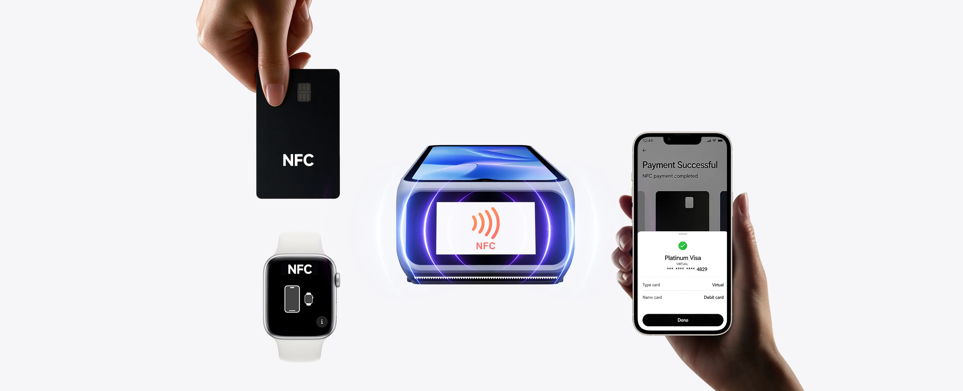 SUNTEK SM6 NFC handheld POS terminal supporting contactless SoftPOS applications