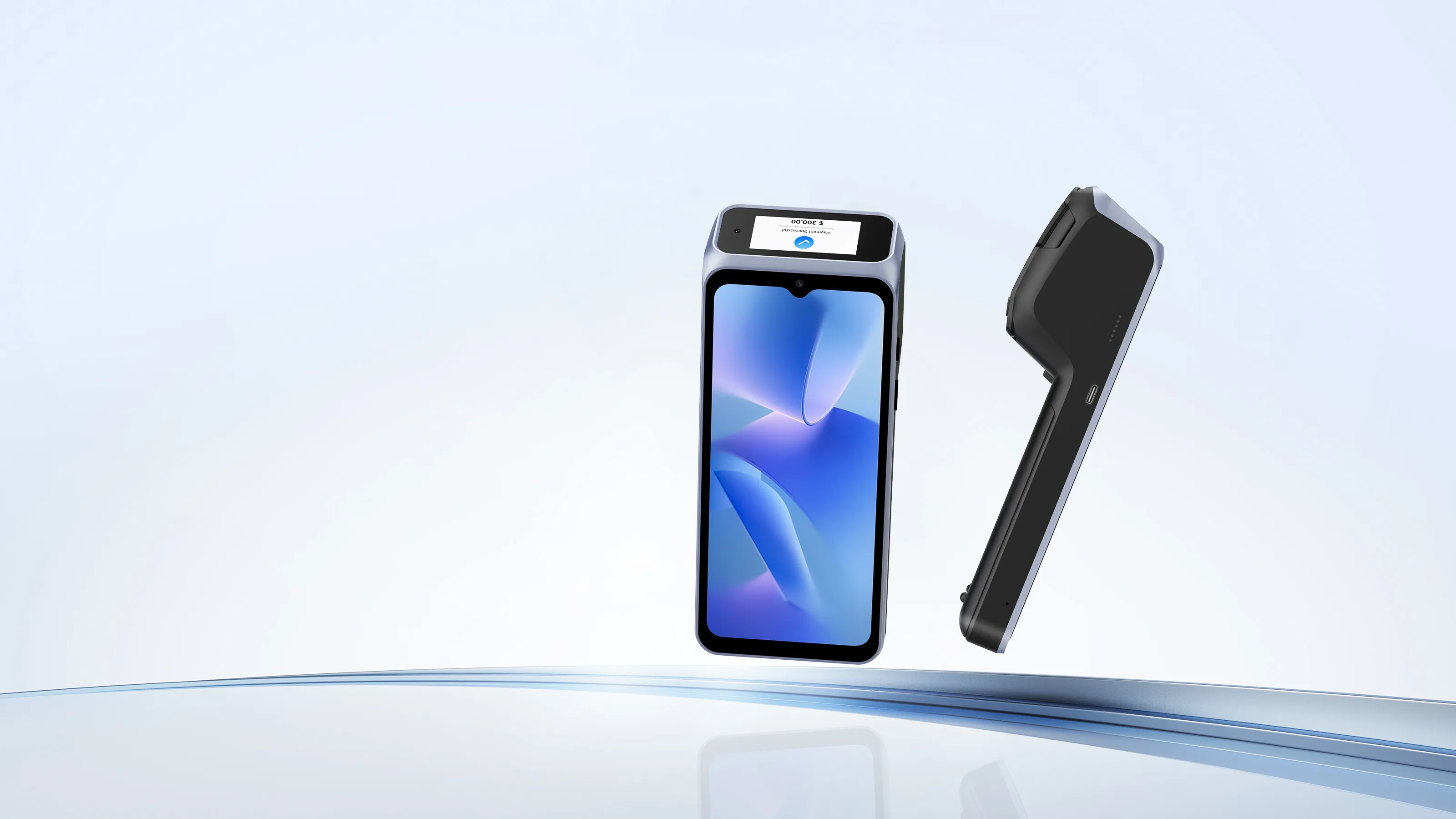 SUNTEK SM6 GMS-certified Android handheld POS terminal with dual displays