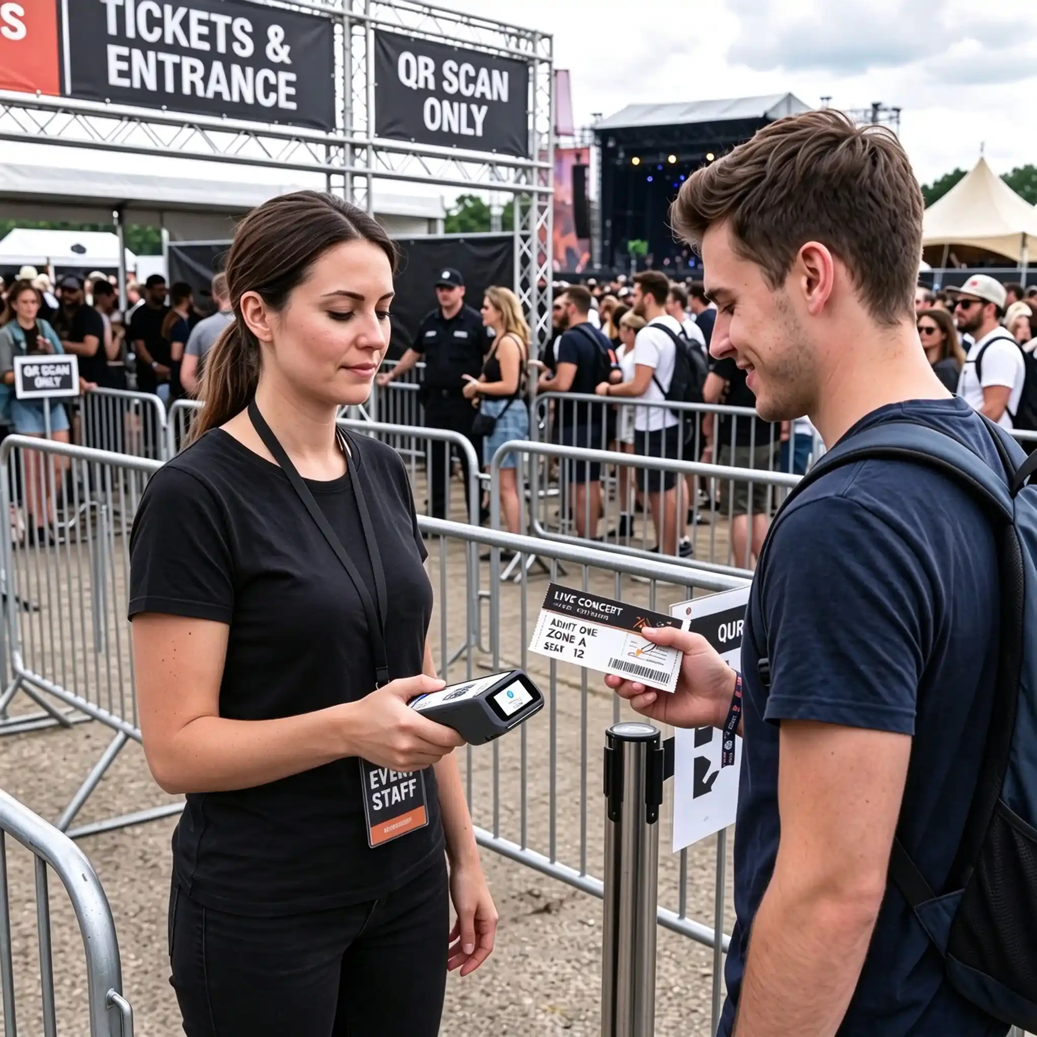 SUNTEK SM6 handheld POS for mobile ticket scanning and validation