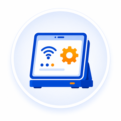SUNTEK technical training icon for device setup configuration testing and smart terminal preparation