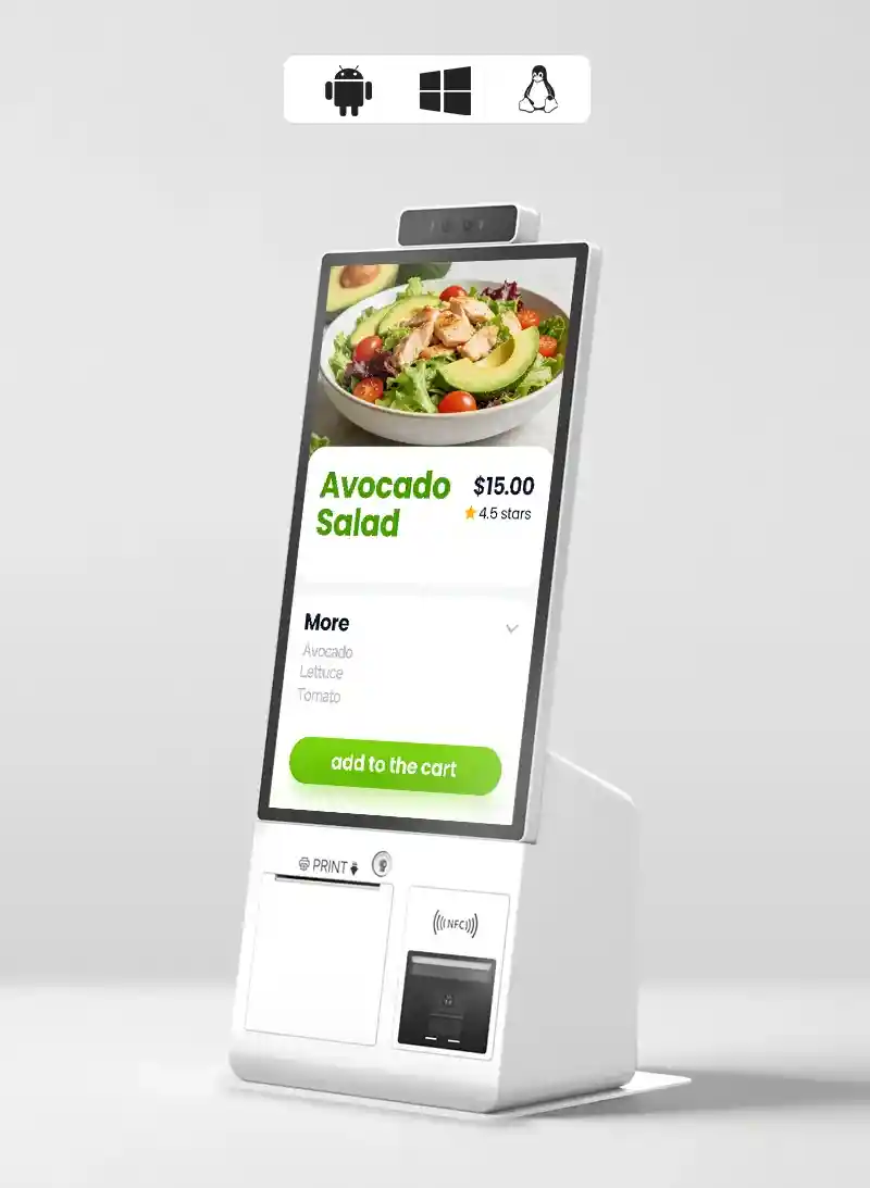 SUNTEK-SK1-15-Mini Self-Service Kiosk-Compact Desktop Design-Mobile Banner-Wholesale Supplier