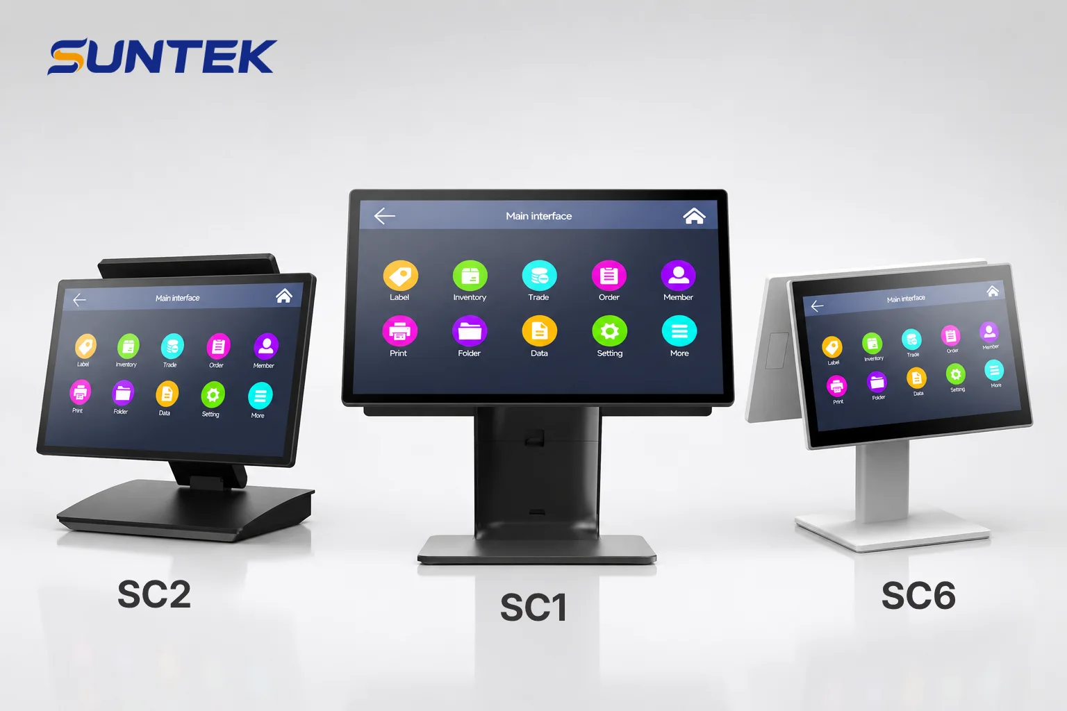 SUNTEK SC1 SC2 SC6 POS terminal comparison for different business needs